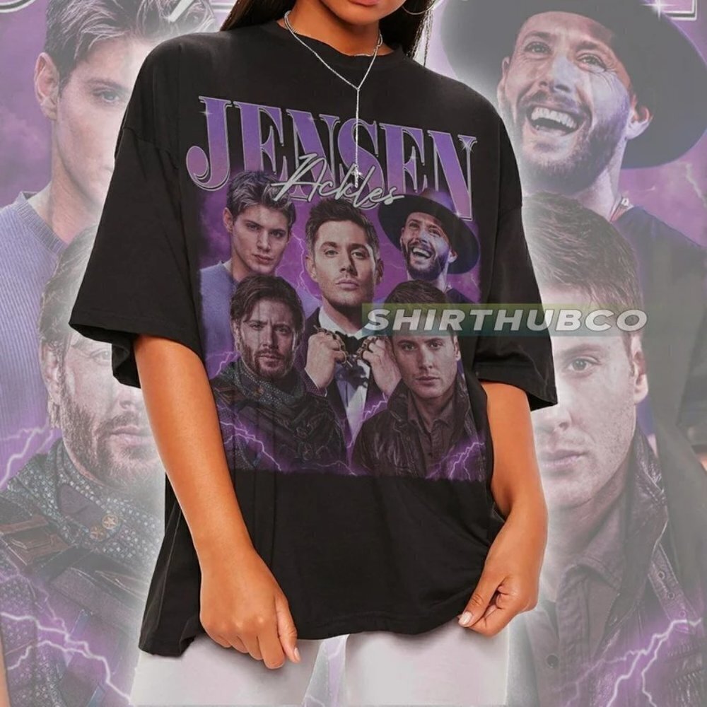 Jensen Ackles Fan Homage Retro Graphic Pop Culture Gift Style Art Unisex T-Shirt